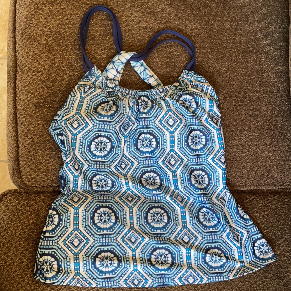 Next Swimsuit Tankini with Blue Pattern